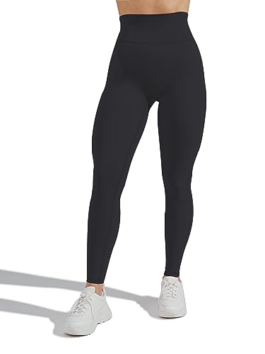 Unthewe High Waisted Butt Lifting Workout Gym Leggings for Women Buttery Soft Athletic Yoga Pants(U816-Black-L)