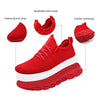 Damyuan Women's Sneakers Athletic Running Shoes Walking Shoes Lightweight Gym Mesh Comfortable Trail Running Shoes Red Womens Size 8